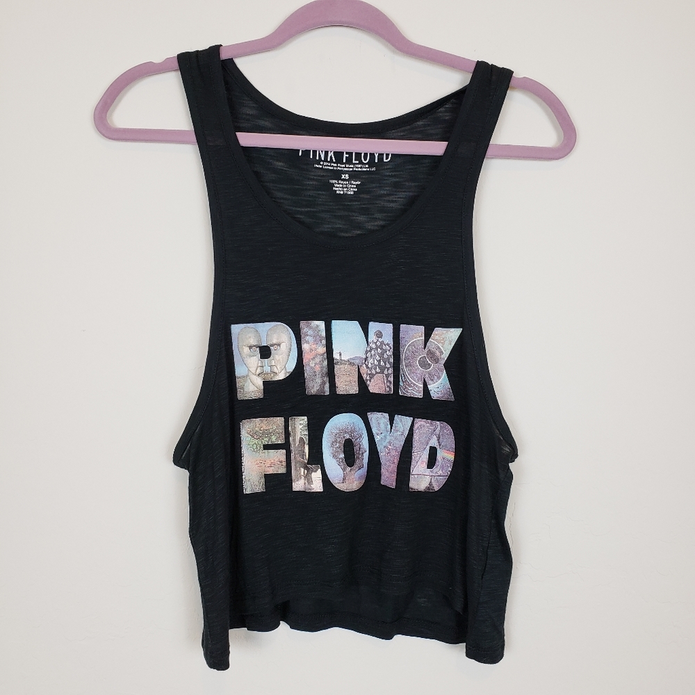 NWT Pink Floyd graphic band tee tank top size XS